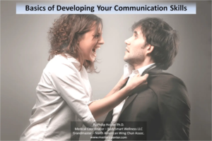 Woman yelling at man in business attire.